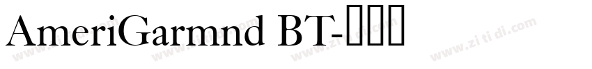 AmeriGarmnd BT字体转换